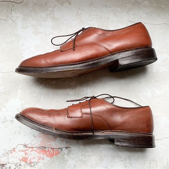 Allen Edmonds Hillcrest Dress Shoes in Cognac Leather - Picture 3 of 7